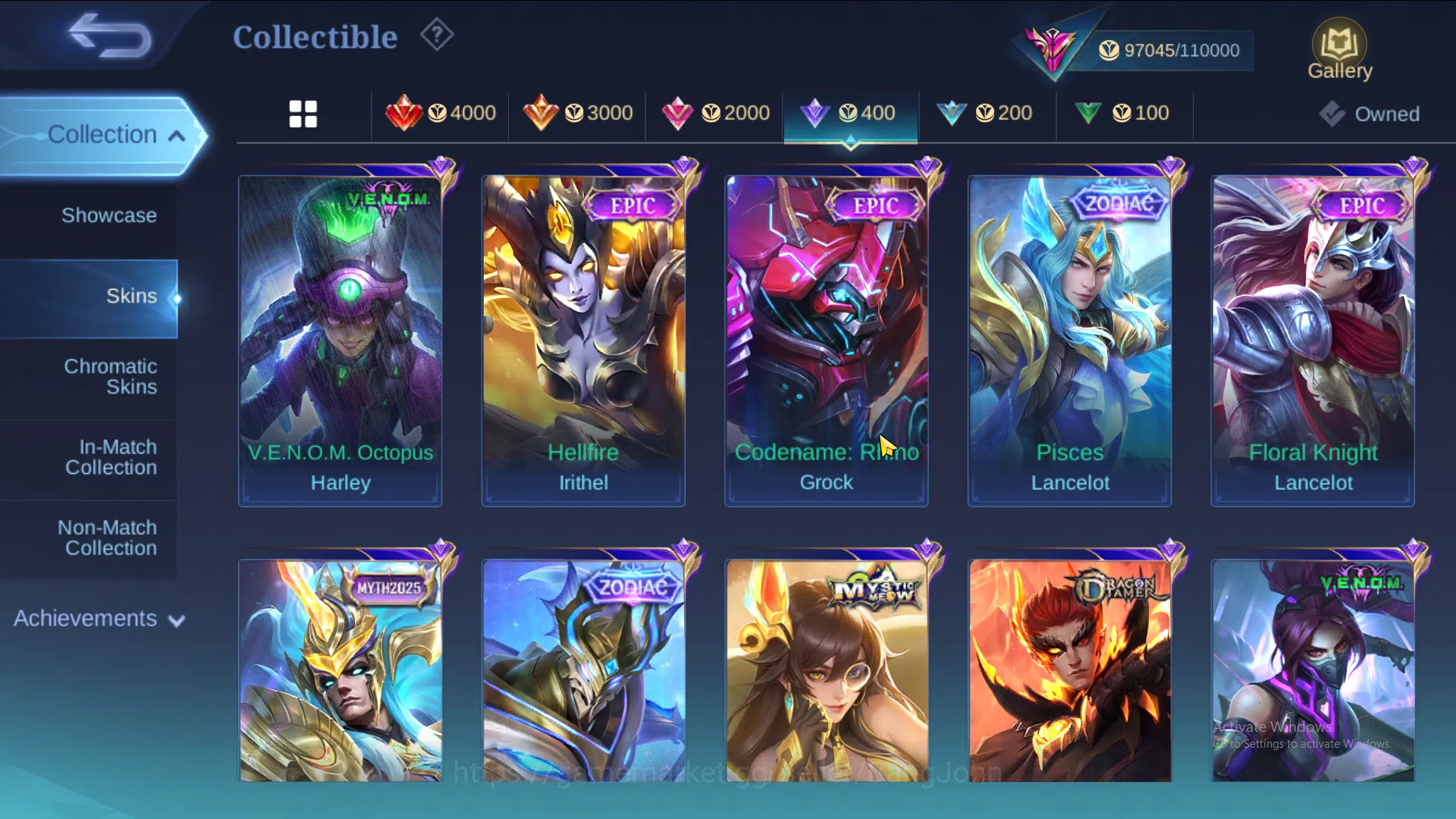 Mobile Legends: Bang Bang Accounts Hero 124 | Skin 317 | Legend Lunox | Dawning Lanc image 8