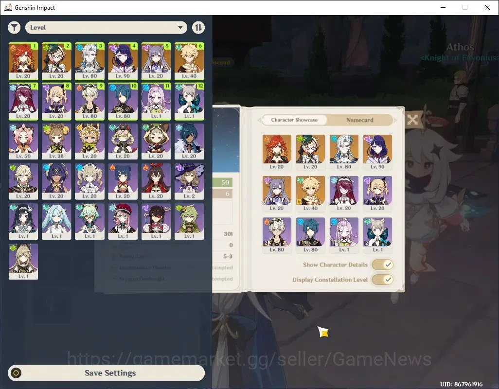 Genshin Impact Accounts Others Asia|AR 50|4 Limited (Neuvillette,Mavuika,Shogun,Emilie) + 1 Std (Keqing)|Reuni ON|Male 1