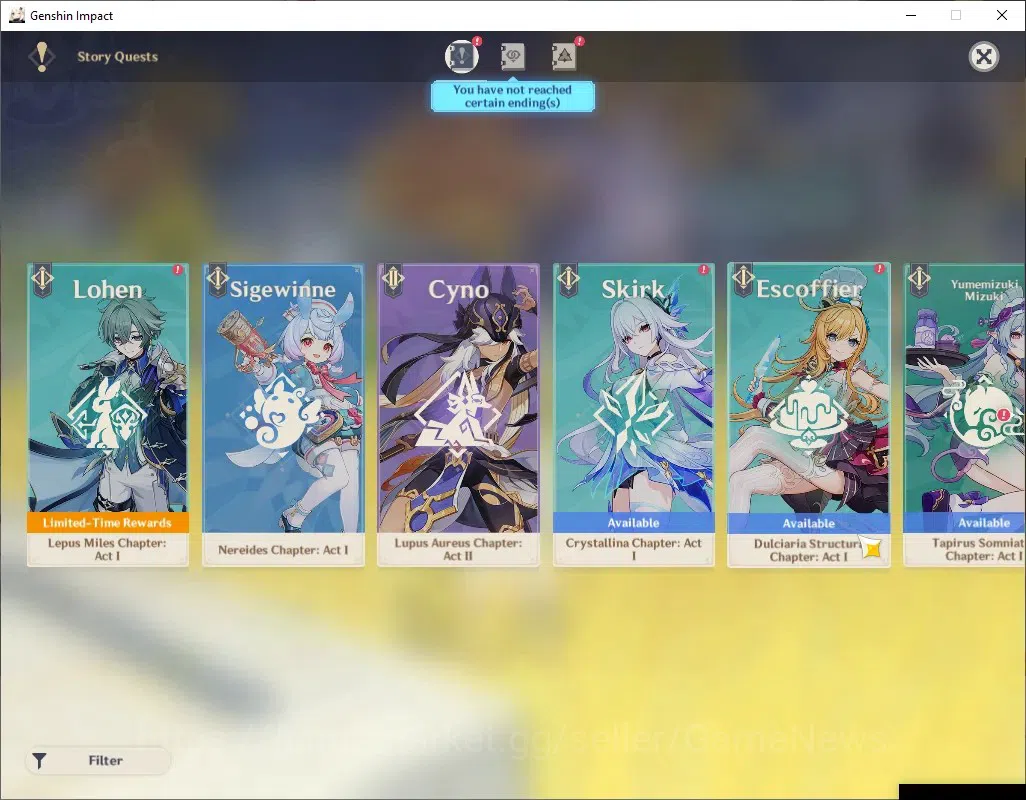 Genshin Impact Accounts ASIA|AR 58|9 Limited + 10(*5Weapon)|[Alhaitham,Kin image 16