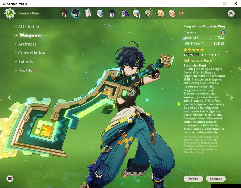 Genshin Impact Accounts ASIA|AR 58|9 Limited + 10(*5Weapon)|[Alhaitham,Kin image 4