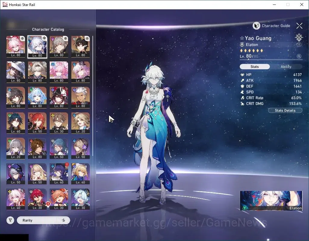 Honkai Star Rail Accounts Asia|TL 70|12 Limited|[Yao Guang,Evernight,Firefly image 4