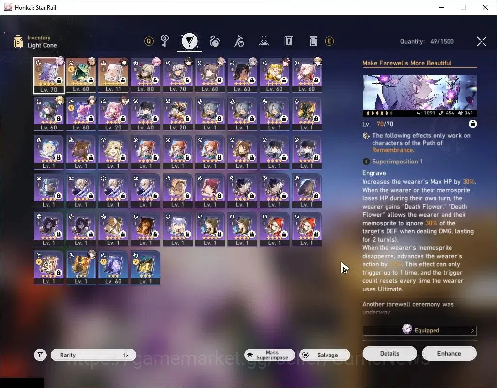 Honkai Star Rail Accounts Asia|TL 61|16,7K SJ 20 SRSP|6 Limited| Castorice+S image 6