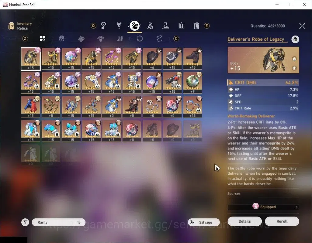 Honkai Star Rail Accounts Asia|TL 61|16,7K SJ 20 SRSP|6 Limited| Castorice+S image 8