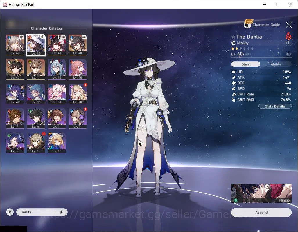 Honkai Star Rail Accounts Asia|TL 28|Starter Account 4 Limited|TheDahlia,Spa image 2