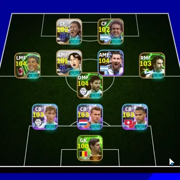 eFootball Accounts Others Andorid|Power 3183|9 Epic Xabi ALonso,Ronaldinho Gaucho,Stefano Fiore|17 Show Time Lionel