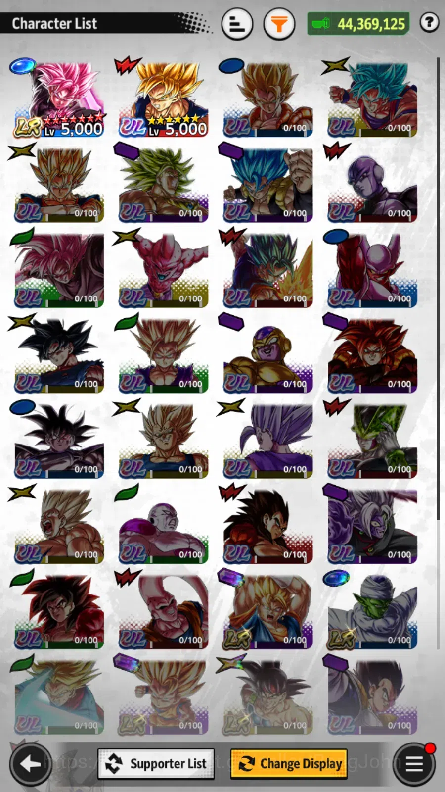 Dragon Ball Legends Accounts Lvl 147| 1,9k CC|44M Total Power |1LR|1UL|SSR Goku image 12