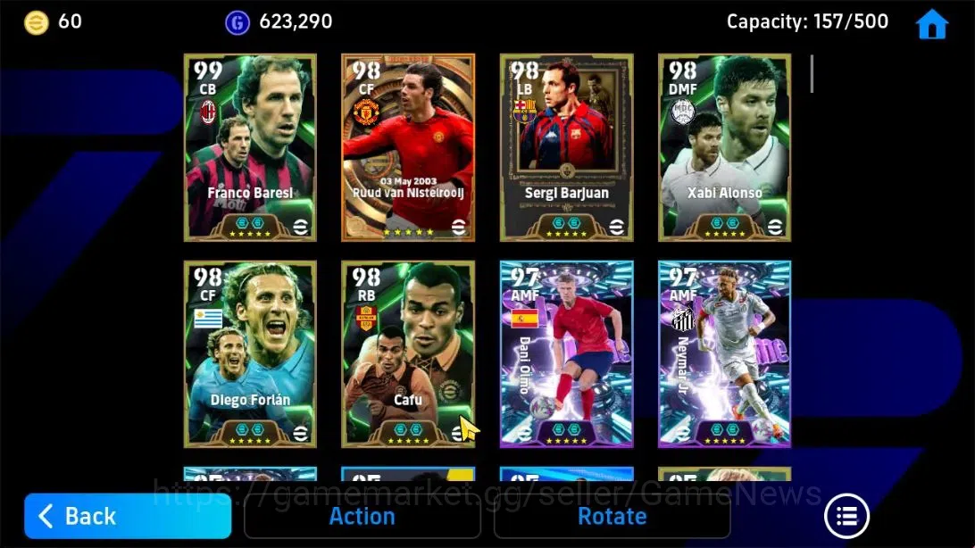 eFootball Accounts Android|Franco Baresi,Oliver kahn,Xabi Alonso,Serg image 17