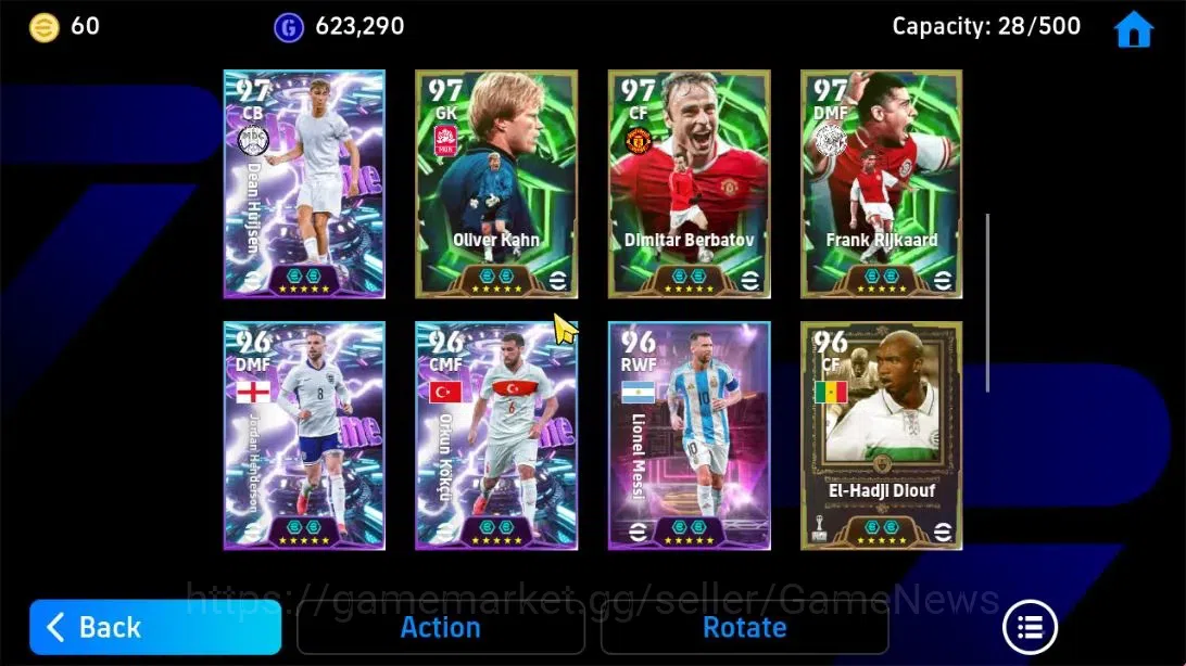 eFootball Accounts Android|Franco Baresi,Oliver kahn,Xabi Alonso,Serg image 7