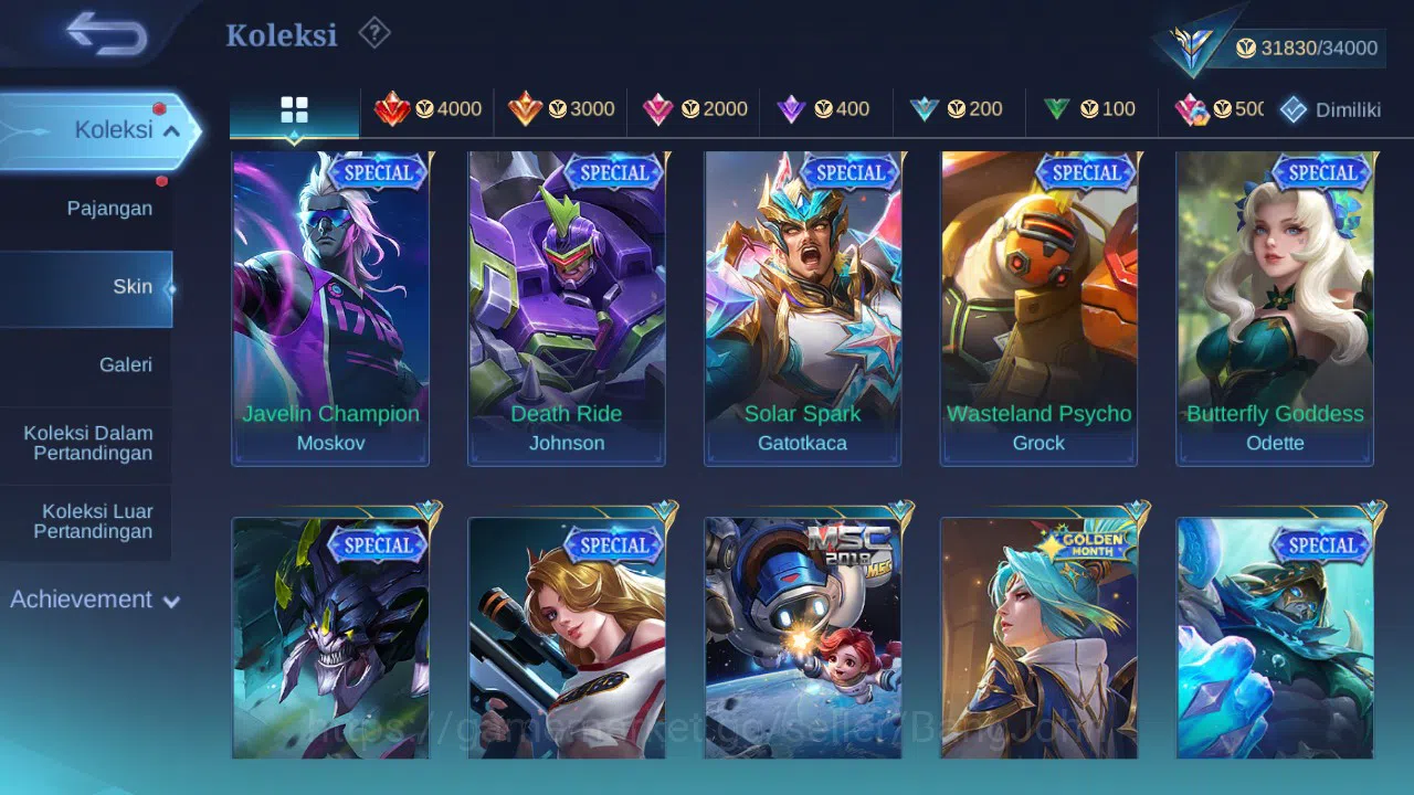 Mobile Legends: Bang Bang Accounts GLOBAL Hero 110 Skin 144 | CC Nata | Seiya Badang  image 8