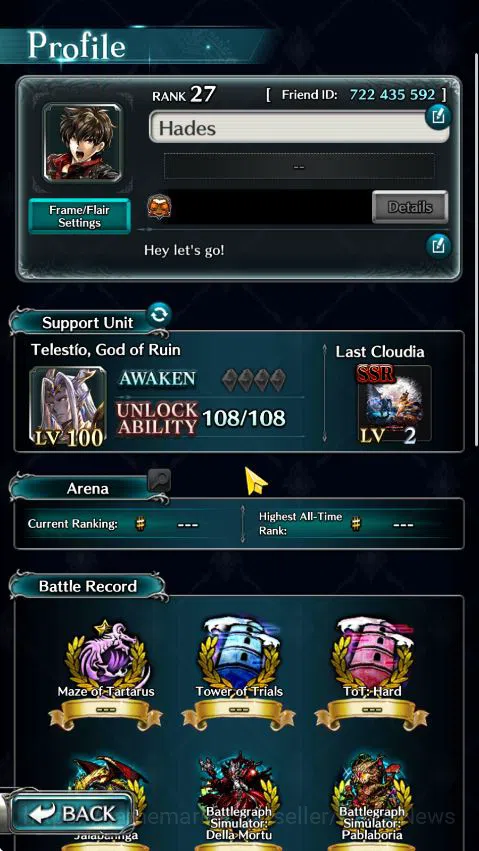 Last Cloudia Accounts GLOBAL|Rank 27|100k Crystal|Top Tier Unit (Telesti image 10