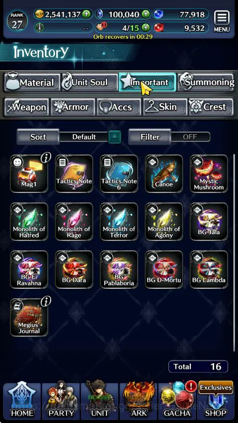 Last Cloudia Accounts GLOBAL|Rank 27|100k Crystal|Top Tier Unit (Telesti image 13