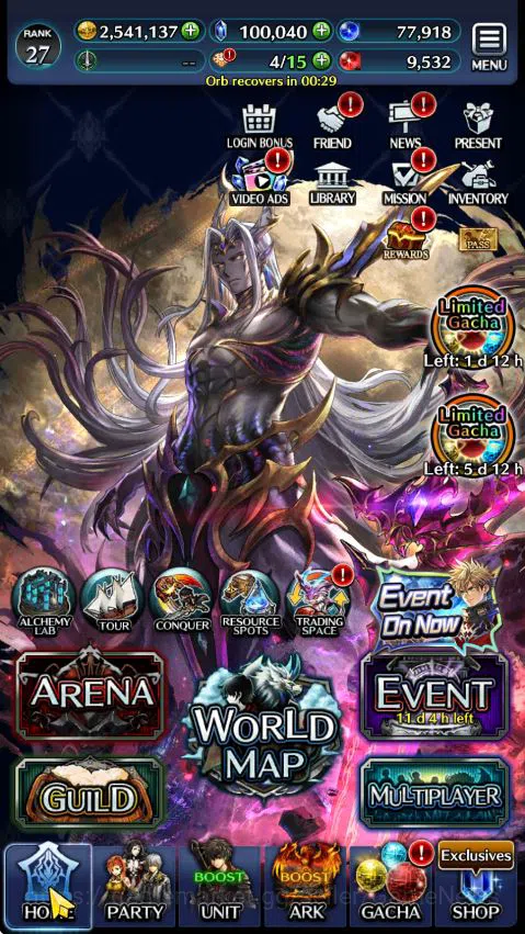 Last Cloudia Accounts GLOBAL|Rank 27|100k Crystal|Top Tier Unit (Telesti image 9