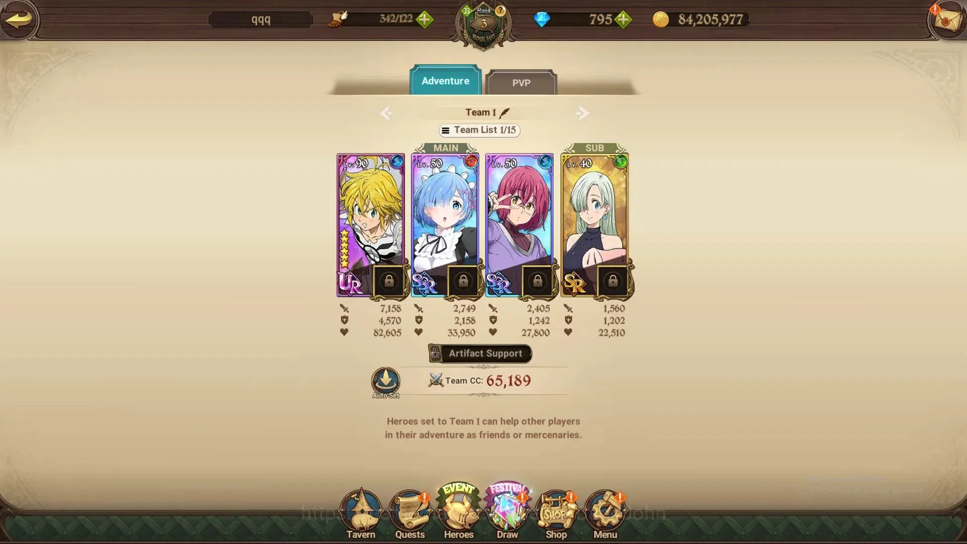 The Seven Deadly Sins: Grand Cross Accounts Global | 634,266 CC | 795 DM | LR Elizabeth 1/6 | image 8