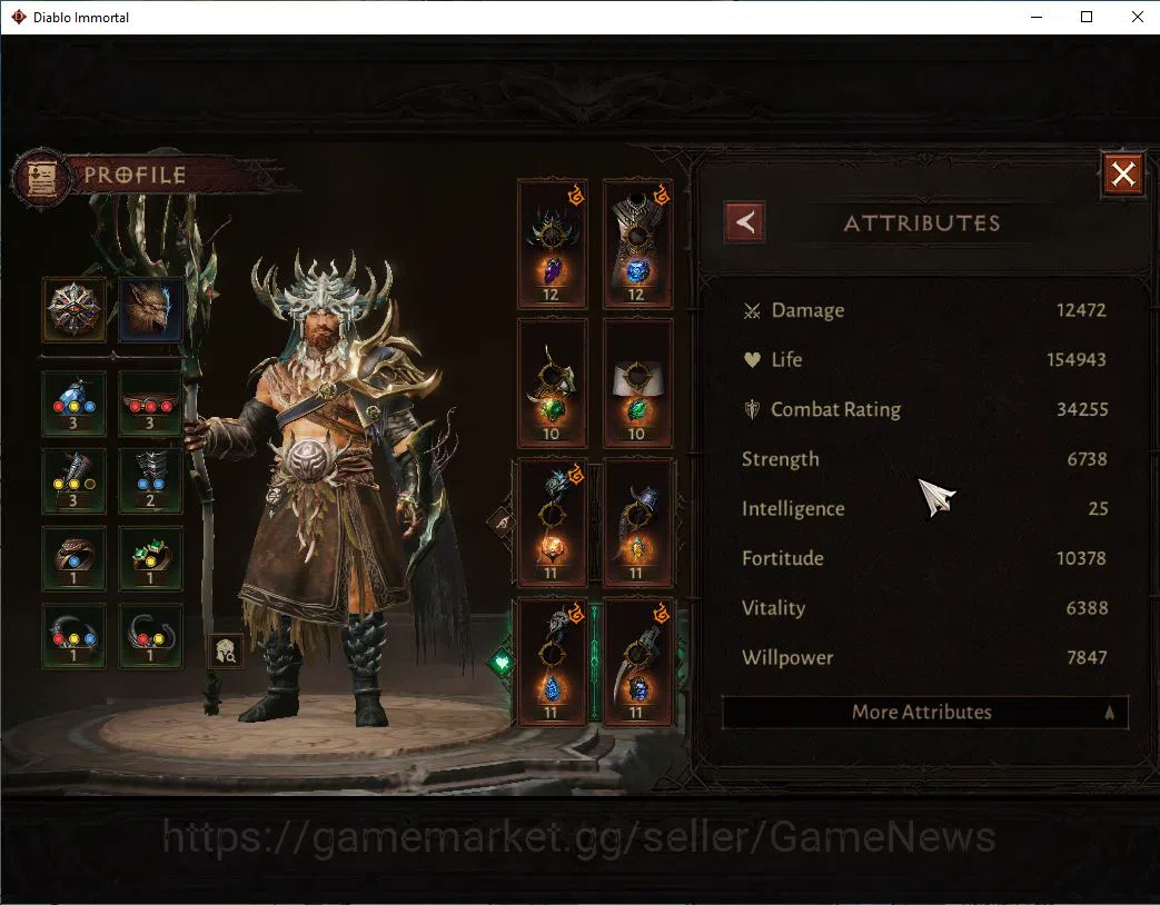 Diablo Immortal Accounts Oce - azmodan|Lv60 (534)|Druid|34K CR|Reso 600| Pa image 4