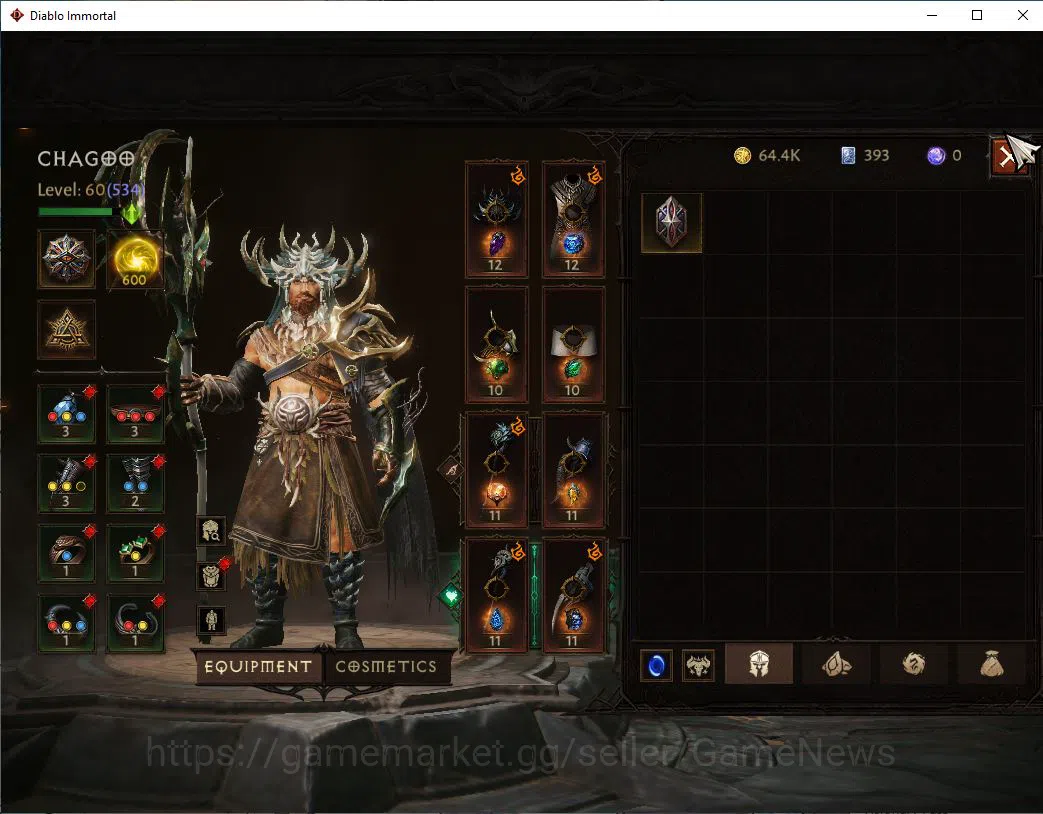Diablo Immortal Accounts Oce - azmodan|Lv60 (534)|Druid|34K CR|Reso 600| Pa image 6