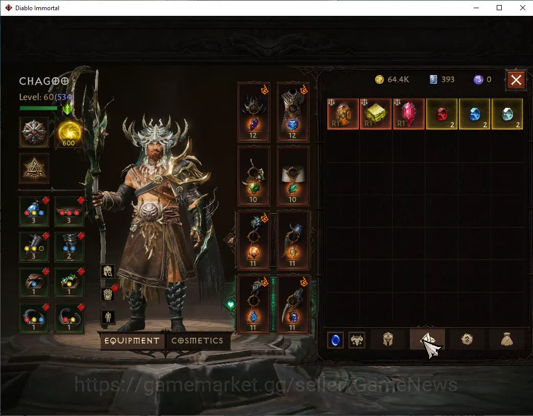Diablo Immortal Accounts Oce - azmodan|Lv60 (534)|Druid|34K CR|Reso 600| Pa image 7