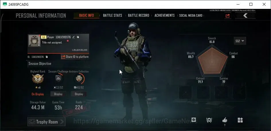 Arena Breakout Accounts MOBILE|Lv30|SV 44.3M|CV 39M|B AK-74N,QS AKS-74U,Ma image 2