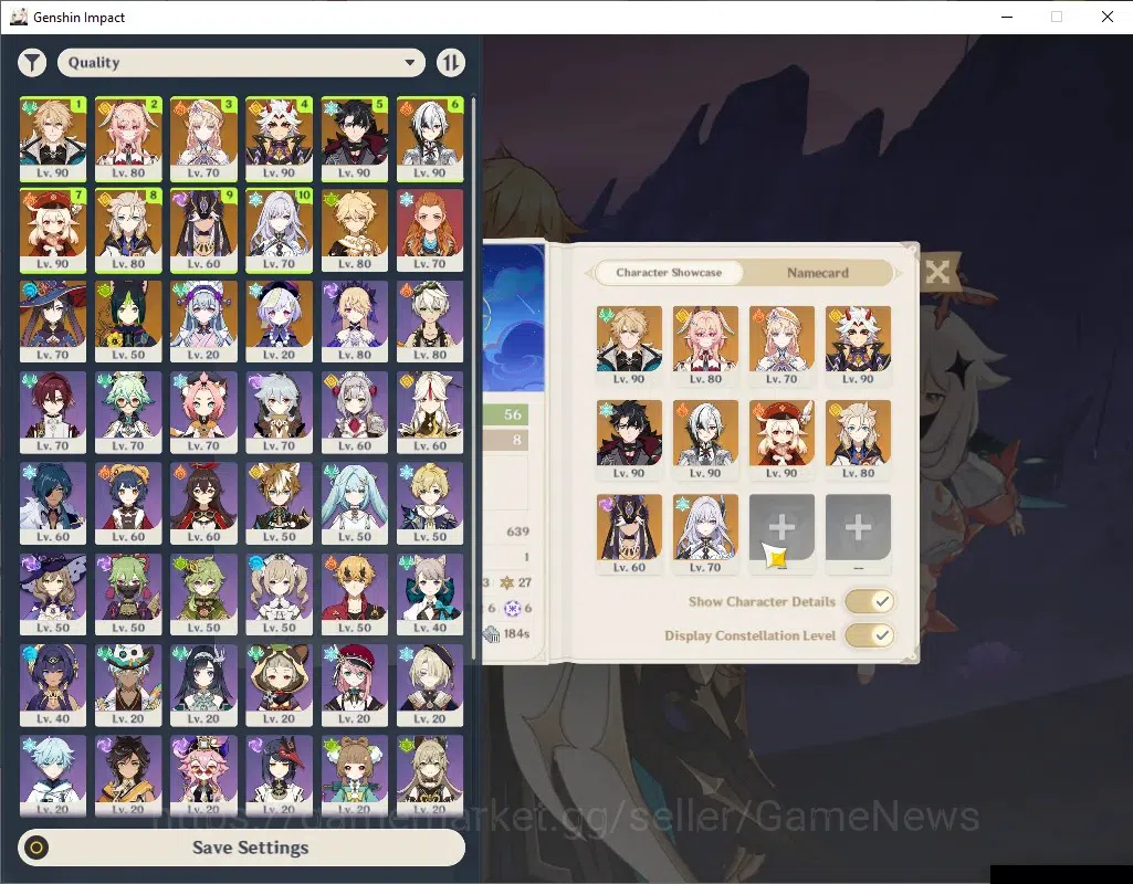 Genshin Impact Accounts ASIA|AR 56|10 Limited + 5 (*5 Weapon)|Skirk,Varka, image 2