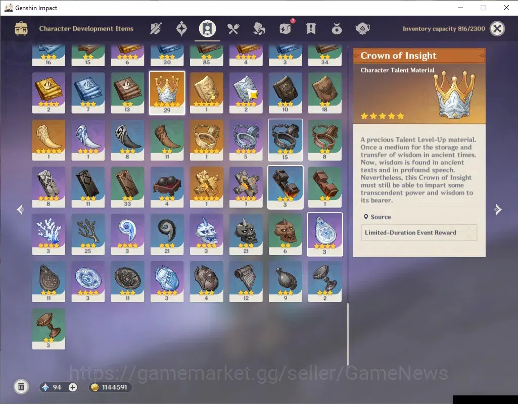 Genshin Impact Accounts ASIA|AR 56|10 Limited + 5 (*5 Weapon)|Skirk,Varka, image 6