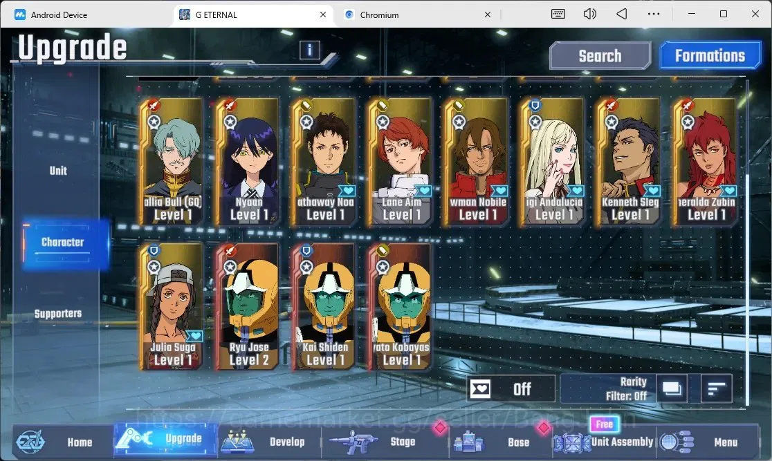 SD Gundam G Generation ETERNAL Accounts Global Rank 1 | FreshStory | 100+K Diamond, Selector Banner On, 9Gundam SSR+ 1Supp 10