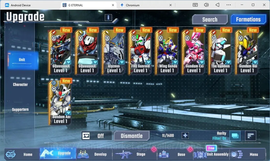 SD Gundam G Generation ETERNAL Accounts Global Rank 1 | FreshStory | 100+K Diamond, Selector Banner On, 9Gundam SSR+ 1Supp 8