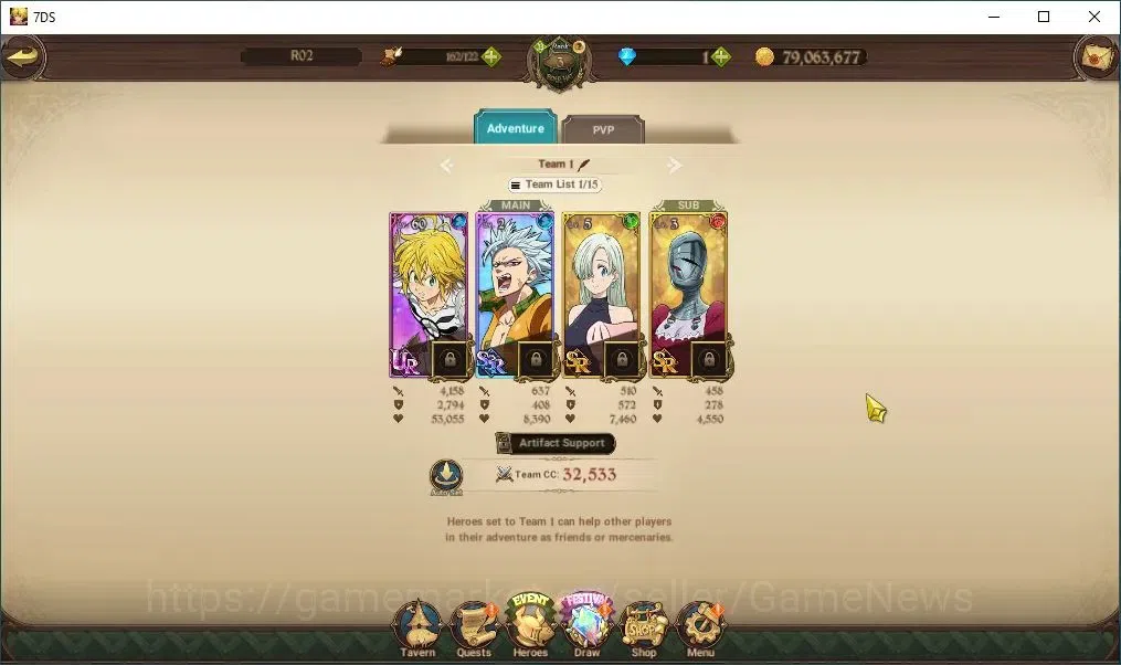 The Seven Deadly Sins: Grand Cross Accounts Endgame Global|282K CC|4 UR |GoF Skuld,ODK,YK Lancelot,DKM,Etc|CodeOnly|SDS4446 13