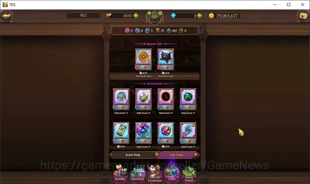 The Seven Deadly Sins: Grand Cross Accounts Endgame Global|282K CC|4 UR |GoF Skuld,ODK,YK Lancelot,DKM,Etc|CodeOnly|SDS4446 16