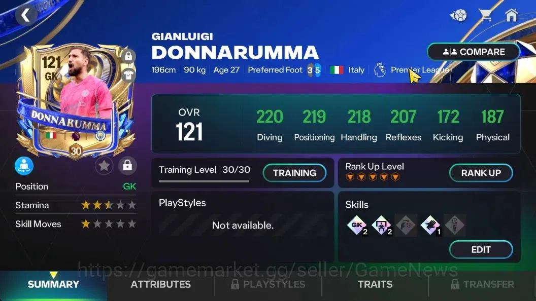 EA SPORTS FC Mobile Accounts OVR 121/75B Value|7 Max EVO (Donnarumma,Kounde,Pir image 10