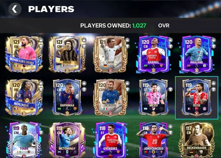 EA SPORTS FC Mobile Accounts OVR 121/75B Value|7 Max EVO (Donnarumma,Kounde,Pir image 5