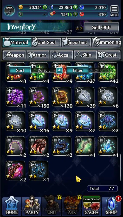 Last Cloudia Accounts Low-End Global|Starter Rank 3|Kyle the Swordsman,MB Rei,Lilebette of the Blaze,Etc| 5 SSR Ark|Code 10