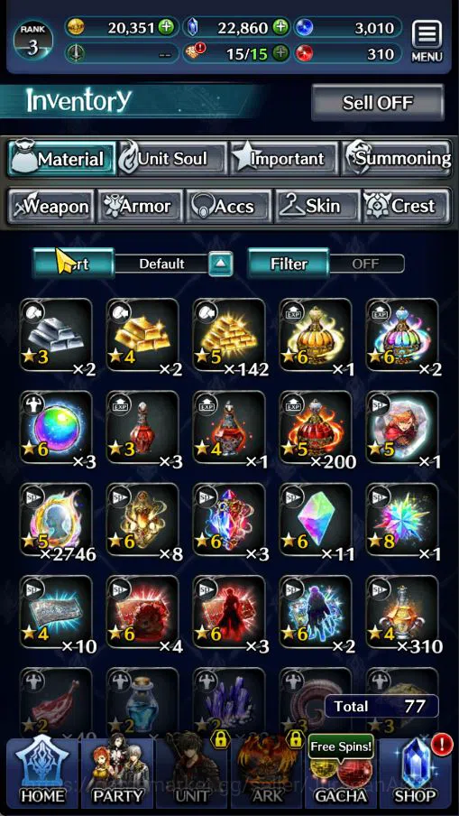 Last Cloudia Accounts Low-End Global|Starter Rank 3|Kyle the Swordsman,MB Rei,Lilebette of the Blaze,Etc| 5 SSR Ark|Code 7