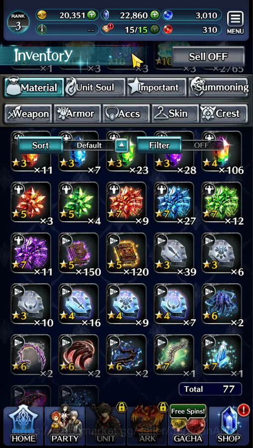 Last Cloudia Accounts Low-End Global|Starter Rank 3|Kyle the Swordsman,MB Rei,Lilebette of the Blaze,Etc| 5 SSR Ark|Code 9