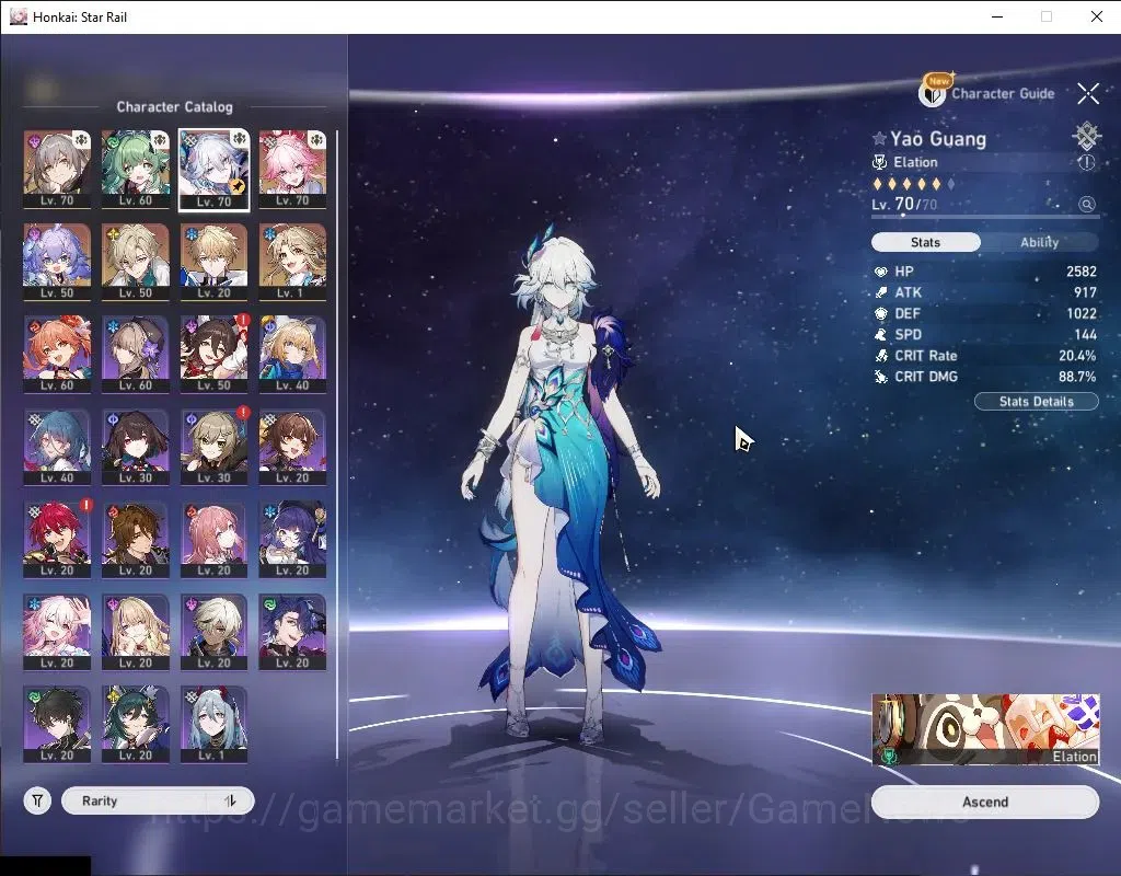 Honkai Star Rail Accounts Asia|TL 57|4 Limited|Evanescia E1 + Signature,Yao  image 4