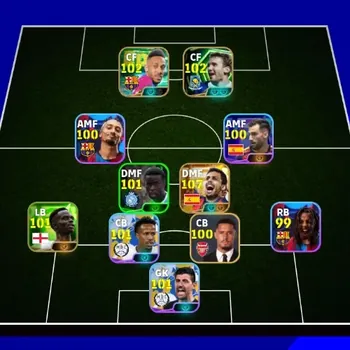eFootball Accounts Legends & Iconic Players Android |PW 3140|New Rodri Big T,PE Aubameyang Epic,Andrly Shevchenko Epic,Ono