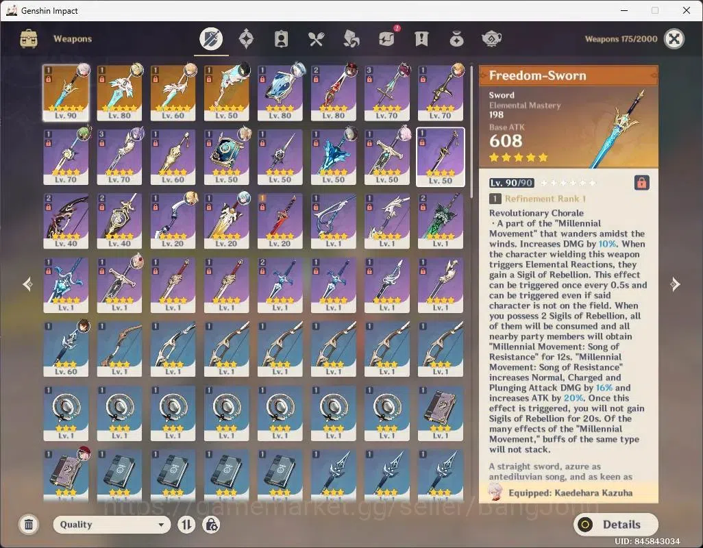 Genshin Impact Accounts ASIA|AR 55| 4 Limited |Kazuha+Sign,Zhongli,Mualani image 9
