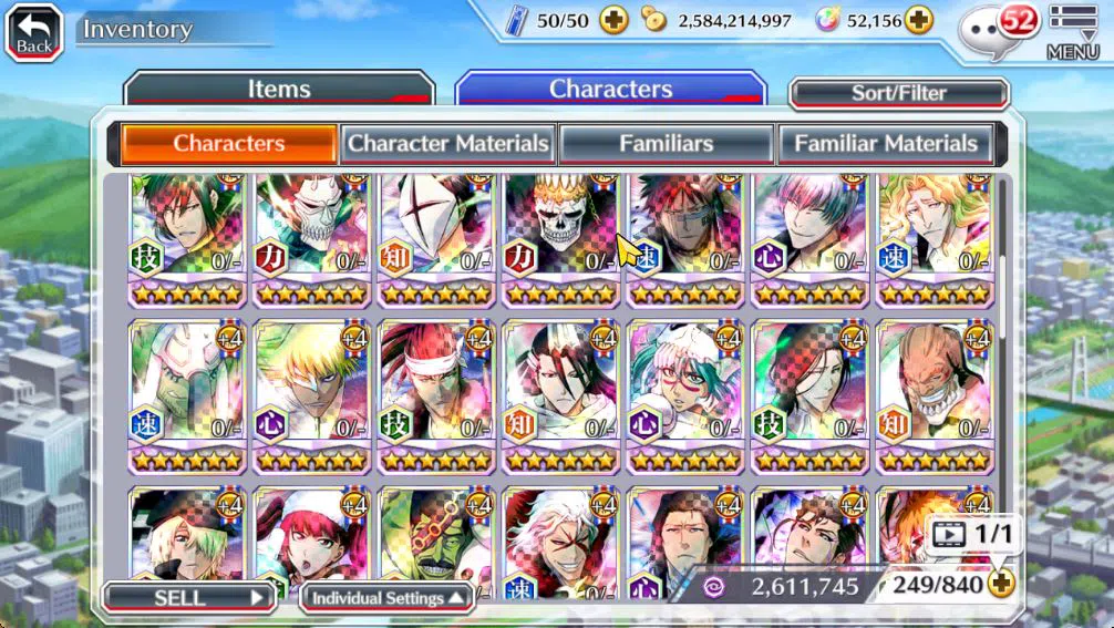 Bleach: Brave Souls Accounts Mid-Tier [GLOBAL]52K Orb|10th 10