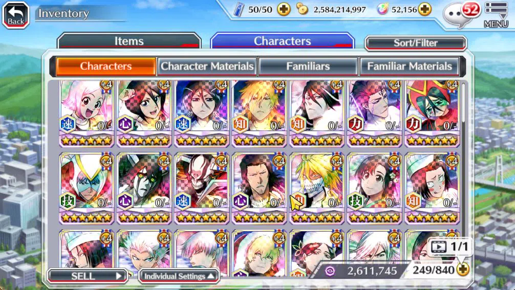 Bleach: Brave Souls Accounts Mid-Tier [GLOBAL]52K Orb|10th 7