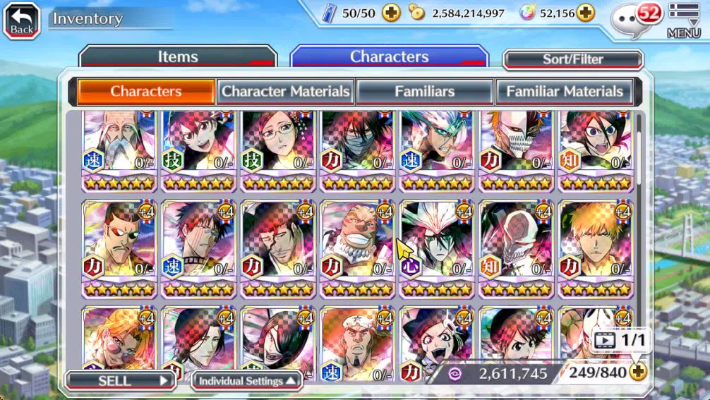 Bleach: Brave Souls Accounts Mid-Tier [GLOBAL]52K Orb|10th 8