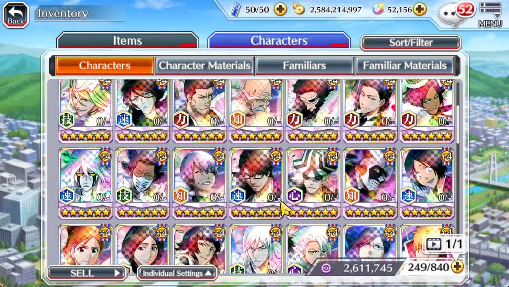 Bleach: Brave Souls Accounts Mid-Tier [GLOBAL]52K Orb|10th 9