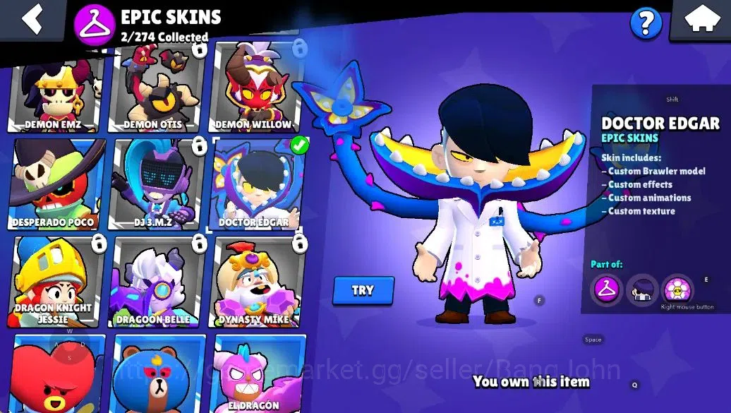 Brawl Stars Accounts Android | 1420 Thropy|21 Brawler-2 Max Lv(Shelly,E image 13