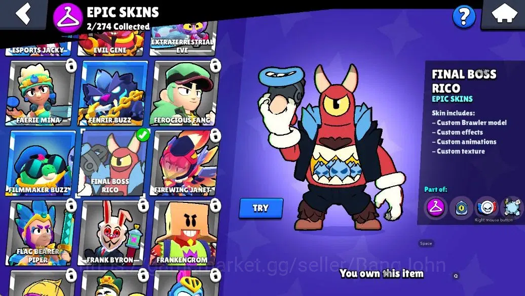 Brawl Stars Accounts Android | 1420 Thropy|21 Brawler-2 Max Lv(Shelly,E image 14