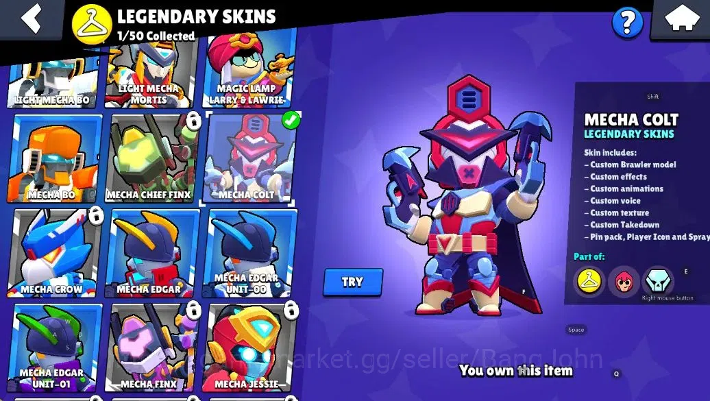 Brawl Stars Accounts Android | 1420 Thropy|21 Brawler-2 Max Lv(Shelly,E image 15