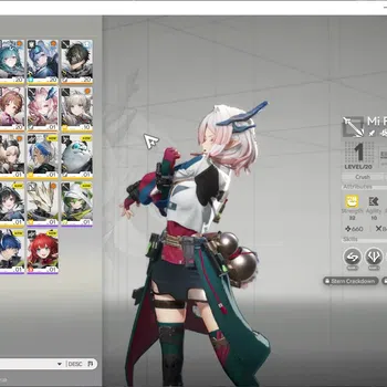 Arknights: Endfield Accounts NA/EU|Lv 20|4 SSR 1 Limited 12(*6Weapon)|Mi Fu|Ardelia+Sign,Last Rite,Lifeng|Selector ON|Male