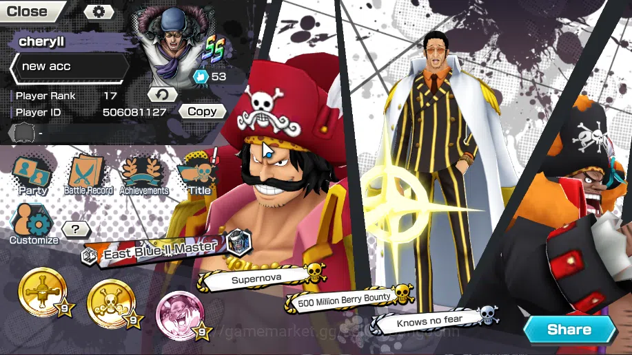 One Piece Bounty Rush Others GLOBAL | EX4 | max 3 | borsalino, BP kuzan, Four E image 1