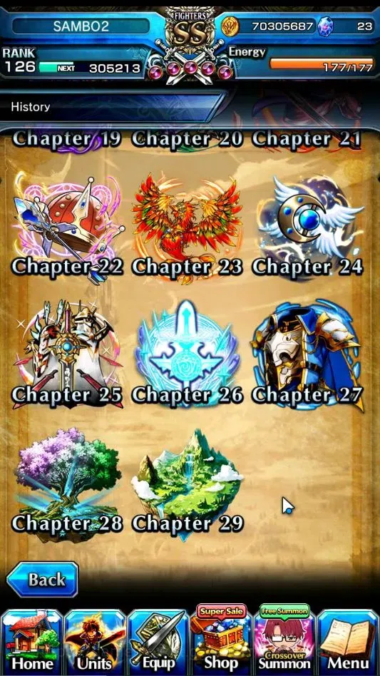 Grand Summoners Accounts End-Game Global|Rank 126|1 SP Art|15 Ascend+8 TW|(Chloe,DL Rimuru,WH Fen,Jay,Isliid 12