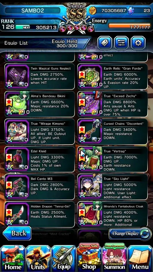 Grand Summoners Accounts End-Game Global|Rank 126|1 SP Art|15 Ascend+8 TW|(Chloe,DL Rimuru,WH Fen,Jay,Isliid 18