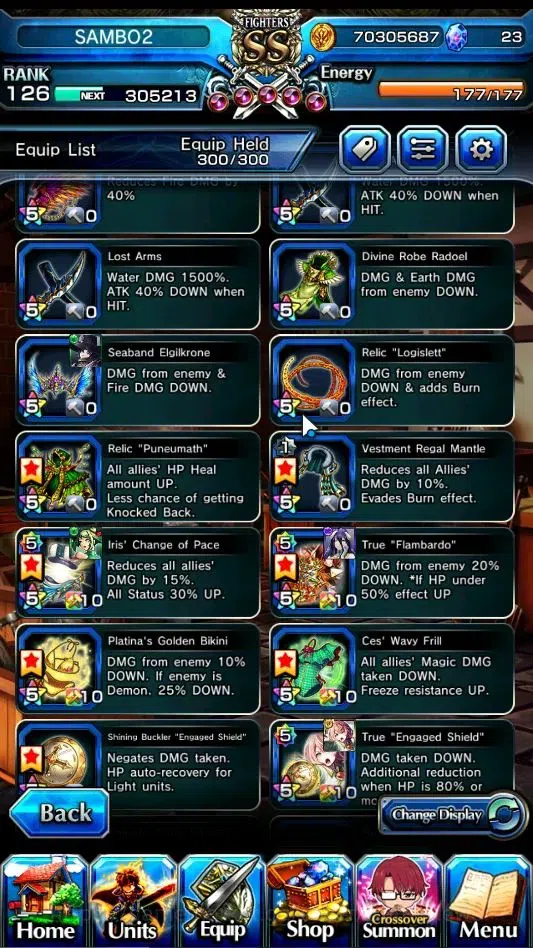 Grand Summoners Accounts End-Game Global|Rank 126|1 SP Art|15 Ascend+8 TW|(Chloe,DL Rimuru,WH Fen,Jay,Isliid 19