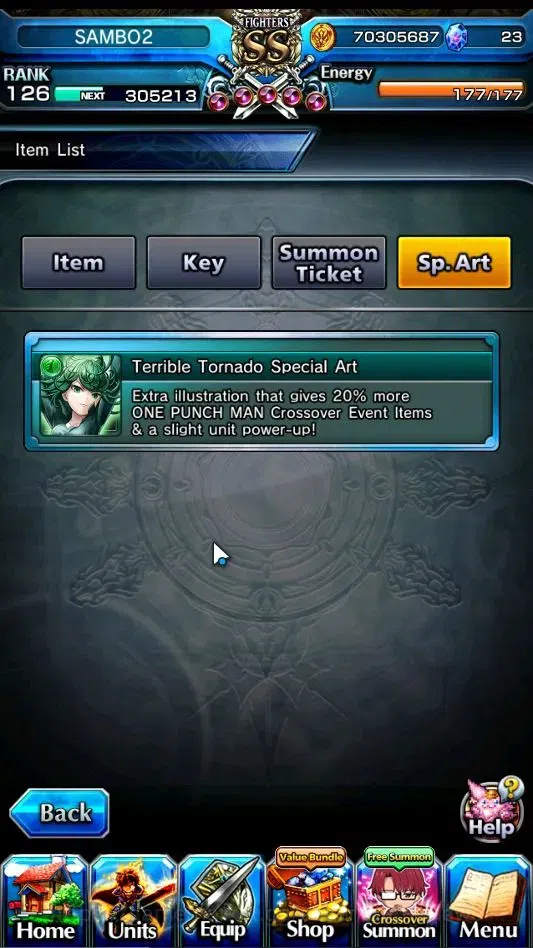 Grand Summoners Accounts End-Game Global|Rank 126|1 SP Art|15 Ascend+8 TW|(Chloe,DL Rimuru,WH Fen,Jay,Isliid 8