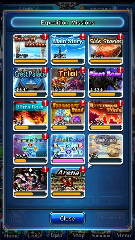 Grand Summoners Accounts End-Game Global|Rank 126|1 SP Art|15 Ascend+8 TW|(Chloe,DL Rimuru,WH Fen,Jay,Isliid 9