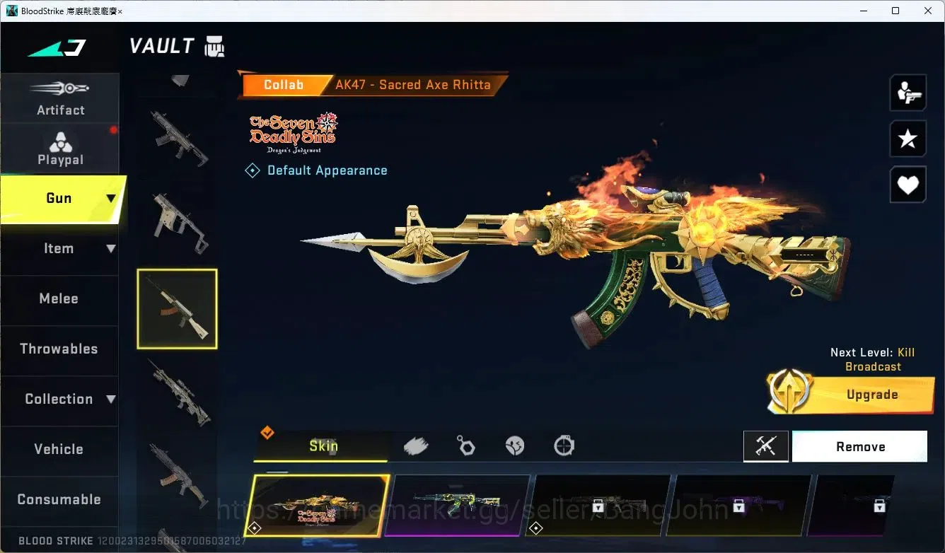 Blood Strike Accounts ASIA | 1 ETERNAL: Desert Eagle-Scorpius | TR: JACK image 2